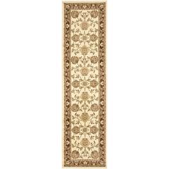 LYNDHURST, IVORY / BROWN, 2'-3" X 8', Area Rug, LNH555-1225-28