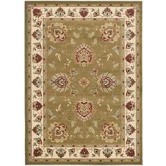 LYNDHURST, GREEN / IVORY, 8'-9" X 12', Area Rug, LNH555-5212-9