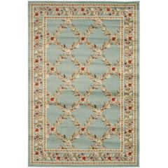 LYNDHURST, BLUE / BLUE, 6'-7" X 9'-6", Area Rug, LNH557-6565-7