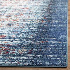 MONACO, BLUE / IVORY, 5'-1" X 7'-7", Area Rug