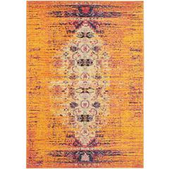MONACO, ORANGE / MULTI, 4' X 5'-7", Area Rug, MNC209H-4