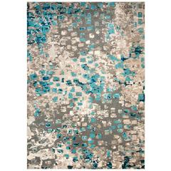 MONACO, GREY / LIGHT BLUE, 8' X 10', Area Rug