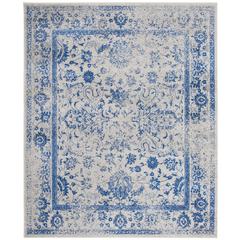 Adirondack, GREY / BLUE, 9' X 12', Area Rug