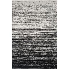 Adirondack, SILVER / BLACK, 6' X 9', Area Rug, ADR113A-6