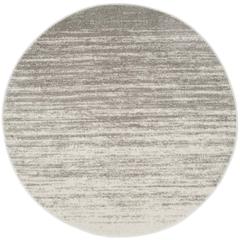 Adirondack, LIGHT GREY / GREY, 9' X 9' Round, Area Rug