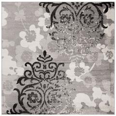 Adirondack, SILVER / IVORY, 8' X 8' Square, Area Rug, ADR114B-8SQ