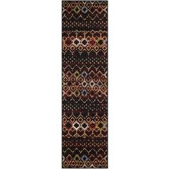 AMSTERDAM, BLACK / MULTI, 2'-3" X 6', Area Rug