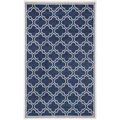 AMHERST, NAVY / IVORY, 6' X 9', Area Rug, AMT412P-6