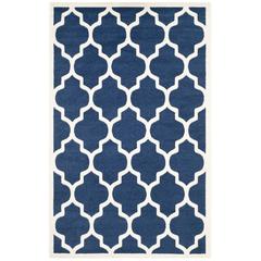 AMHERST, NAVY / BEIGE, 6' X 9', Area Rug, AMT420P-6