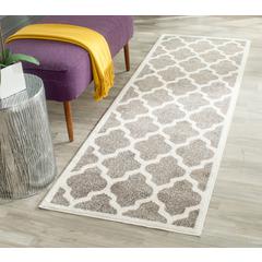 AMHERST, DARK GREY / BEIGE, 2'-3" X 21', Area Rug, AMT420R-221