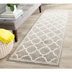AMHERST, DARK GREY / BEIGE, 2'-3" X 21', Area Rug, AMT422R-221