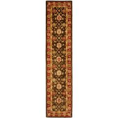 ANATOLIA, OLIVE / RUST, 2'-3" X 16', Area Rug