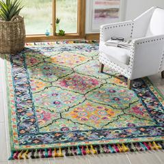 ASPEN, LIGHT GREEN / BLACK, 8' X 10', Area Rug
