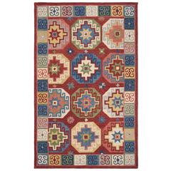 ASPEN, RED / BLUE, 5' X 8', Area Rug, APN802Q-5