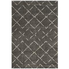 ARIZONA SHAG, BROWN / IVORY, 6'-7" X 9'-2", Area Rug, ASG743B-7