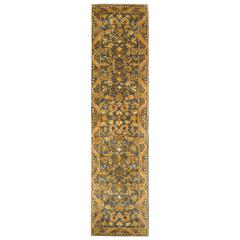 ANTIQUITY, BLUE / GOLD, 2'-3" X 12', Area Rug