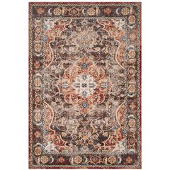 BIJAR, BROWN / RUST, 5'-3" X 7'-6", Area Rug, BIJ648D-5