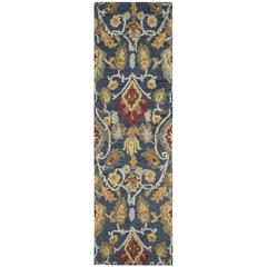 BLOSSOM, NAVY / MULTI, 2'-3" X 6', Area Rug