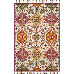 BLOSSOM, IVORY / MULTI, 5' X 8', Area Rug