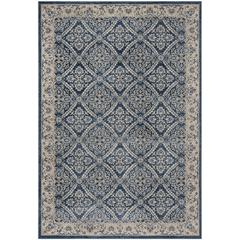 BRENTWOOD, NAVY / CREME, 6' X 9', Area Rug, BNT863N-6