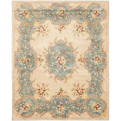 BERGAMA, IVORY / LIGHT BLUE, 8' X 10', Area Rug