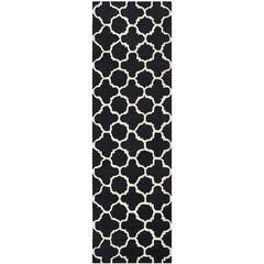 CAMBRIDGE, BLACK / IVORY, 2'-6" X 6', Area Rug, CAM130E-26
