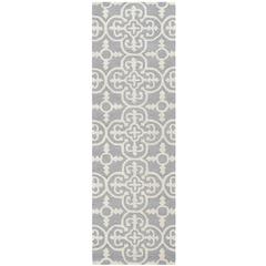 CAMBRIDGE, SILVER / IVORY, 2'-6" X 16', Area Rug, CAM133D-216