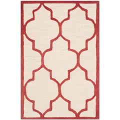 CAMBRIDGE, IVORY / RUST, 3' X 5', Area Rug
