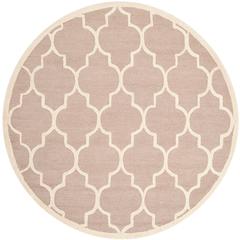 CAMBRIDGE, BEIGE / IVORY, 8' X 8' Round, Area Rug, CAM134J-8R