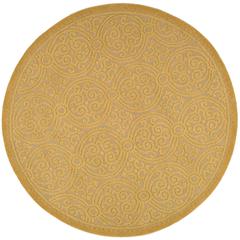 CAMBRIDGE, LIGHT GOLD / DARK GOLD, 8' X 8' Round, Area Rug