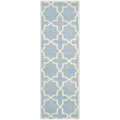 CHATHAM, BLUE / IVORY, 2'-3" X 9', Area Rug, CHT732B-29