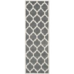 CHATHAM, DARK GREY / IVORY, 2'-3" X 9', Area Rug, CHT734D-29