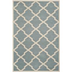 CHATHAM, BLUE / IVORY, 8' X 10', Area Rug, CHT735B-8