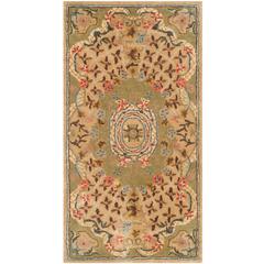 CLASSIC, TOUPE / LIGHT GREEN, 4' X 6', Area Rug