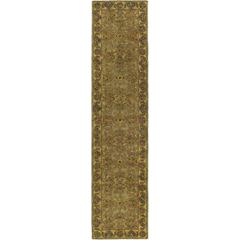 CLASSIC, LIGHT GREEN / GOLD, 2'-3" X 16', Area Rug