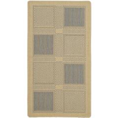 COURTYARD, NATURAL / BLUE, 5'-3" X 7'-7", Area Rug, CY1928-3101-5
