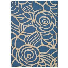 COURTYARD, BLUE / BEIGE, 5'-3" X 7'-7", Area Rug, CY5141C-5