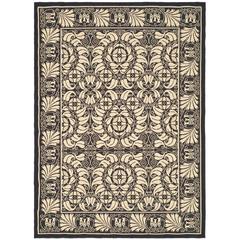 COURTYARD, BLACK / SAND, 6'-7" X 9'-6", Area Rug, CY5146D-6