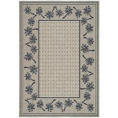 COURTYARD, COFFEE / BLACK, 5'-3" X 7'-7", Area Rug