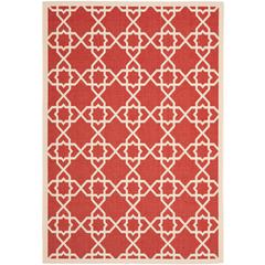 COURTYARD, RED / BEIGE, 8' X 11', Area Rug, CY6032-248-8