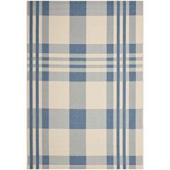 COURTYARD, BEIGE / BLUE, 8' X 11', Area Rug, CY6201-233-8