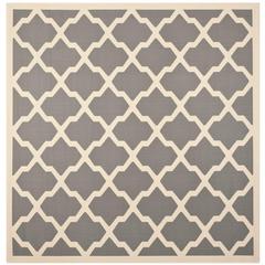 COURTYARD, ANTHRACITE / BEIGE, 7'-10" X 7'-10" Square, Area Rug, CY6903-246-8SQ