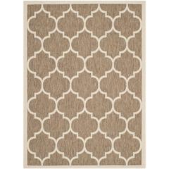 COURTYARD, BROWN / BONE, 6'-7" X 9'-6", Area Rug, CY6914-242-6