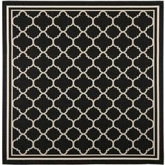 COURTYARD, BLACK / BEIGE, 7'-10" X 7'-10" Square, Area Rug, CY6918-226-8SQ