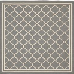 COURTYARD, ANTHRACITE / BEIGE, 7'-10" X 7'-10" Square, Area Rug, CY6918-246-8SQ