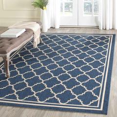 COURTYARD, NAVY / BEIGE, 9' X 12', Area Rug, CY6918-268-9