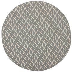 COURTYARD, ANTHRACITE / BEIGE, 7'-10" X 7'-10" Round, Area Rug, CY6919-246-8R