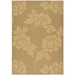 COURTYARD, GOLD / NATURAL, 6'-7" X 9'-6", Area Rug, CY6957-49-6