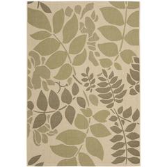 COURTYARD, CREAM / GREEN, 8' X 11', Area Rug, CY7015-14A7-8