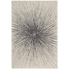 EVOKE, BLACK / IVORY, 5'-1" X 7'-6", Area Rug
